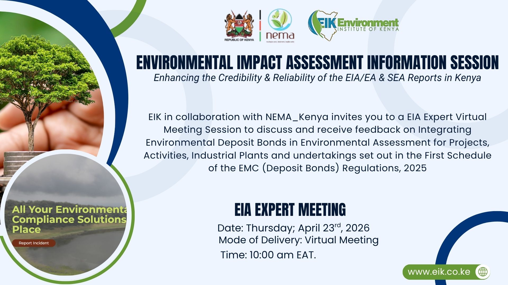 ENVIRONMENTAL IMPACT ASSESSMENT (EIA) EXPERTS’ MEETING